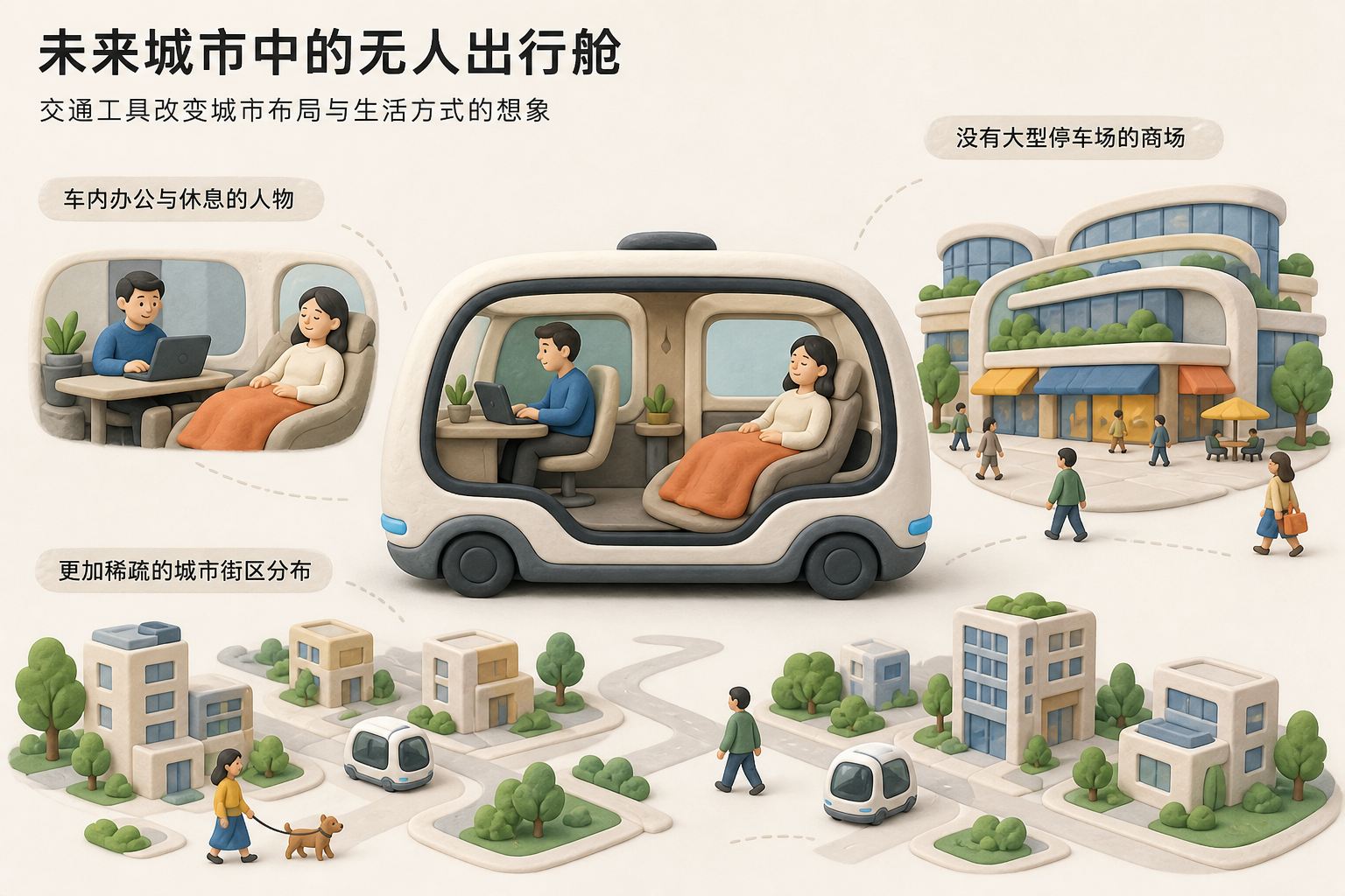 采用正视平面排版、二维信息图构图和轻微橡皮泥质感，不使用透视景深、微缩景观或模型摆拍；不采用写实摄影、电影感光影或写实3D场景